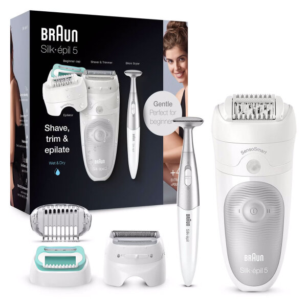 B-WARE Braun Silk-épil 5 5-825 Epilierer weiß/grau