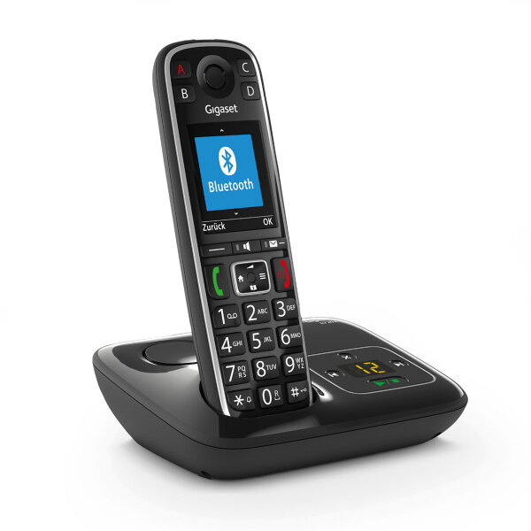 Gigaset E720A - Schnurlostelefon - Anrufbeantworter mit Rufnummernanzeige - ECO DECT\GAP - Schwarz