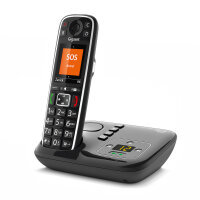 Gigaset E720A - Schnurlostelefon - Anrufbeantworter mit Rufnummernanzeige - ECO DECT\GAP - Schwarz
