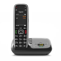 Gigaset E720A - Schnurlostelefon - Anrufbeantworter mit Rufnummernanzeige - ECO DECT\GAP - Schwarz