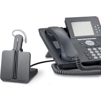 Plantronics Poly DECT Headset CS540 + Handhörerlifter HL-10, Schwarz